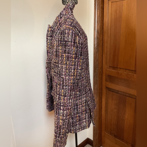 L'AGENCE Chamberlain Tweed Blazer, Large - Picture 7 of 10